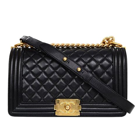 chanel old medium boy size|chanel small boy bag black.